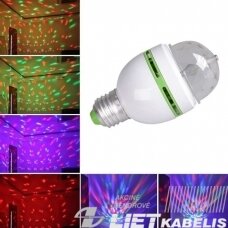 LED Lempa 3W, E27, RGB