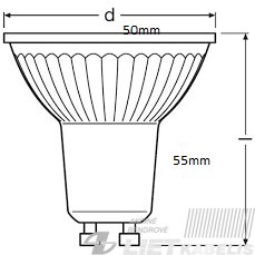 Lempa LED 5W, GU10, 4500K, 410 lm, 240V, Maxled 1 Lempa LED 5W, GU10, 4500K, 410 lm, 240V, Maxled 1