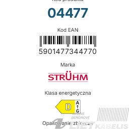 LED lempa filamemtinė 12W, E27, 2700K, 1690Lm, STRUHM 2