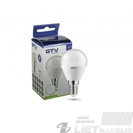 Lempa LED 8W, E14, 220V, 4000K, burbuliukas, GTV