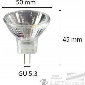 Lempa halogeninė 35W, 420lm, GU5.,3 MR11, 230V, BELLIGHT 1 Lempa halogeninė 35W, 420lm, GU5.,3 MR11, 230V, BELLIGHT 1
