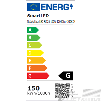 LED prožektorius 150W, 4500, 12000lm, IP65, SMARTLED 3 LED prožektorius 150W, 4500, 12000lm, IP65, SMARTLED 3