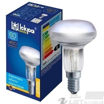 Lempa reflektorinė R50, 60W, 2800K, E14, Tungsram/Iskra