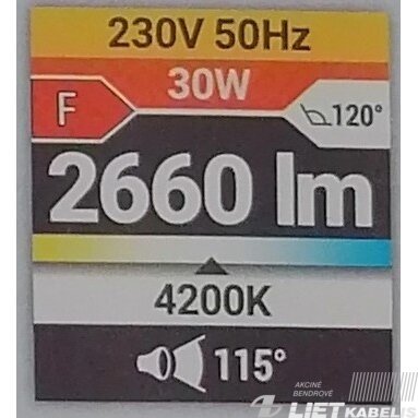 LED prožektorius  su davikliu, 30W, 4500K, 2400Lm, IP65, STRUHM 4