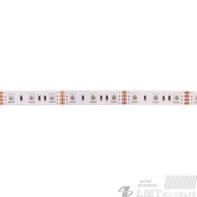 LED juosta 12V 14.4W/m nehermetiška IP20, RGB padidinto efektyvumo, PLUS AKTO LED juosta 12V 14.4W/m nehermetiška IP20, RGB padidinto efektyvumo, PLUS AKTO