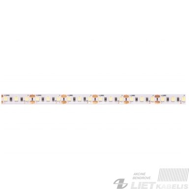 LED juosta 12V 9.6W/m nehermetiška IP20 šiltai balta 2700K 120LED/m 115lm/W PLUS AKTO LED juosta 12V 9.6W/m nehermetiška IP20 šiltai balta 2700K 120LED/m 115lm/W PLUS AKTO