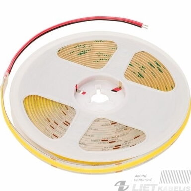 LED juosta 14W/m, 24V, 4000K, 1680Lm, COB, IP20, Lemlux