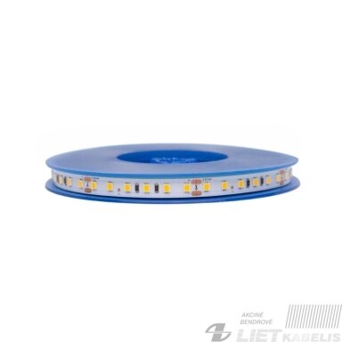 LED juosta 24V 9.6W/m hermetiška IP65 šiltai balta 3000K 921lm/m LED juosta 24V 9.6W/m hermetiška IP65 šiltai balta 3000K 921lm/m