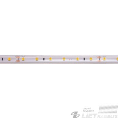 LED juosta 5m ritė 24V 14.4W/m hermetiška IP68, T formos, šiltai balta 3000K LED juosta 5m ritė 24V 14.4W/m hermetiška IP68, T formos, šiltai balta 3000K