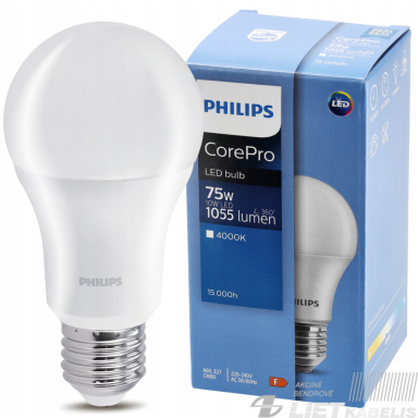 LED lempa 10W, E27, 4000K, 1055lm, PHILIPS