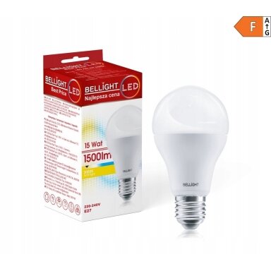 LED lempa 15W, 3000K, E27, BELLIGHT