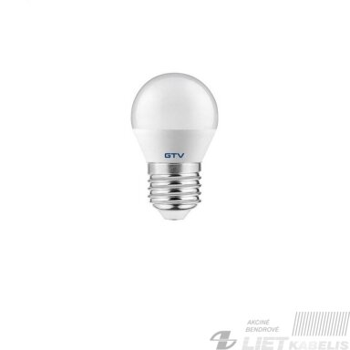 LED lempa 6W, E27, 4000K, 520Lm, GTV LED lempa 6W, E27, 4000K, 520Lm, GTV