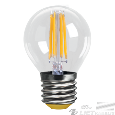 LED lempa filamentinė 5W, E27, 550lm, 4000K, burbuliukas, Spector light