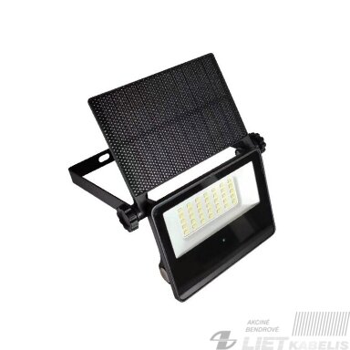 LED prožektorius 10W, 4000K, 1300lm, su saulės baterija ir judesio davikliu, BELLIGHT LED prožektorius 10W, 4000K, 1300lm, su saulės baterija ir judesio davikliu, BELLIGHT