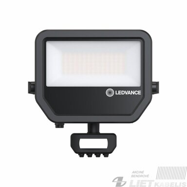 LED prožektorius 17W, 4000K, 2400lm, su judesio davikliu, IP65, LEDVANCE