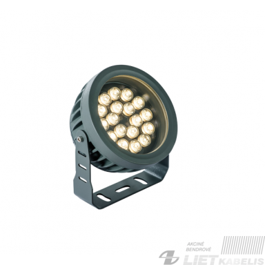 LED Prožektorius 18W, 3000K, 1980Lm, pilkas IP66, ERMIS LED Prožektorius 18W, 3000K, 1980Lm, pilkas IP66, ERMIS