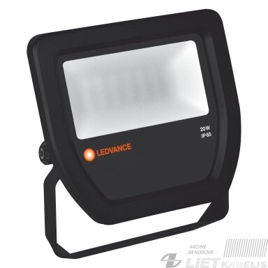 LED prožektorius 20W, 4000K, 2200lm, IP65, juodas, Ledvance