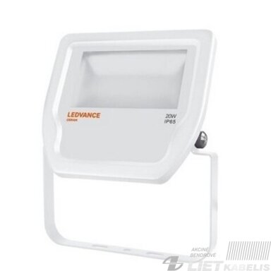 LED prožektorius 20W, 4000K, IP65, baltas, Ledvance LED prožektorius 20W, 4000K, IP65, baltas, Ledvance