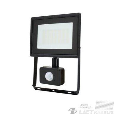 LED Prožektorius 50W, 4000K, 4280lm, su judesio davikliu, IP65, Kafler