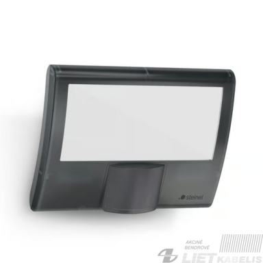 LED prožektorius CURVED S 9,3W, 3000K, 862lm, su judesio davikliu, antracitas, IP44, STEINEL LED prožektorius CURVED S 9,3W, 3000K, 862lm, su judesio davikliu, antracitas, IP44, STEINEL