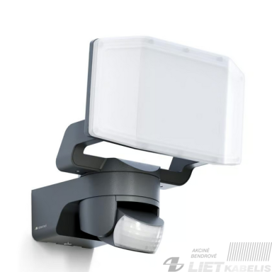LED prožektorius PROTECT S 14,3W, 3000K ,1642lm, su judesio davikliu antracitas, IP54, STEINEL LED prožektorius PROTECT S 14,3W, 3000K ,1642lm, su judesio davikliu antracitas, IP54, STEINEL