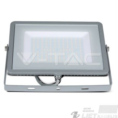 LED prožektorius SMD 100W, 4000K, IP65, pilkas, V-TAC
