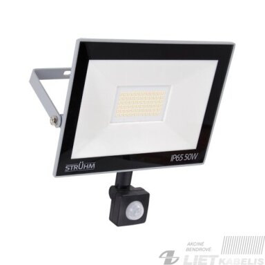 LED prožektorius su davikliu, 50W, 4200K, 4420LM, IP65, STRUHM LED prožektorius su davikliu, 50W, 4200K, 4420LM, IP65, STRUHM