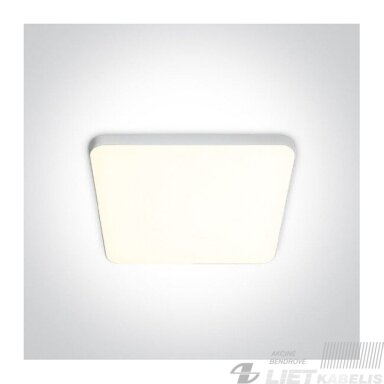 LED Šviestuvas 10W, 4000K, 1150lm, įleidžiamas, kvadratinis, One Light
