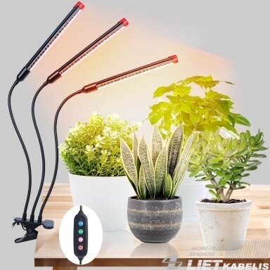 LED šviestuvas 10W, augalams, USB, SMART LED LED šviestuvas 10W, augalams, USB, SMART LED