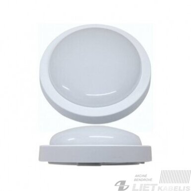 LED šviestuvas 12W, 4000K, 960Lm, virštinkinis apvalus baltas, IP54, SPECTOR Light