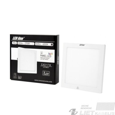 LED šviestuvas 18W, 4000K, 1450lm, IP20, LEDline LED šviestuvas 18W, 4000K, 1450lm, IP20, LEDline