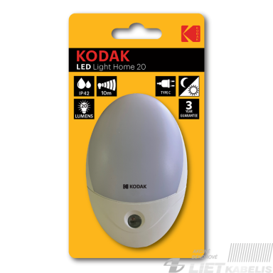 LED šviestuvas  1W, 20lm, su judesio davikliu, IP42, KODAK