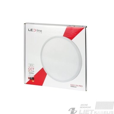 LED šviestuvas 24W, 3000-5000K, 2400lm, EasyFix PRO, LEDLine LED šviestuvas 24W, 3000-5000K, 2400lm, EasyFix PRO, LEDLine