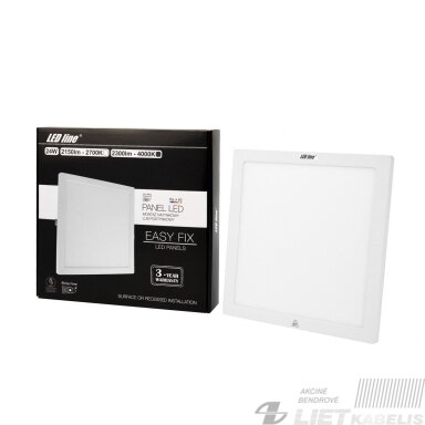 LED šviestuvas 24W, 4000K, 2300lm, IP20, LEDline LED šviestuvas 24W, 4000K, 2300lm, IP20, LEDline