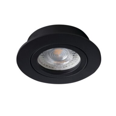 Led šviestuvas 3/5/7W, 3000-6500K, 630lm, potinkinis, juodas, IP20, SPECTOR