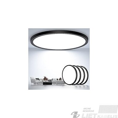 LED šviestuvas 36W, 4000K, 3850lm, virštinkins apvalus juodas, IP20, SPECTOR LED šviestuvas 36W, 4000K, 3850lm, virštinkins apvalus juodas, IP20, SPECTOR