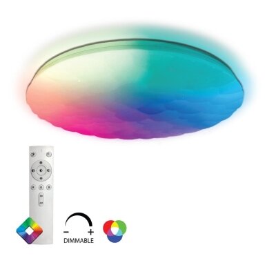 LED šviestuvas 40W, RGB, 3000-6500K, su pulteliu, SPECTORLIGHT