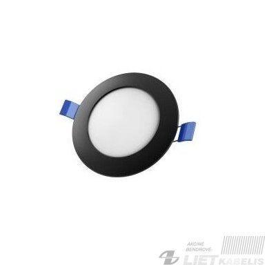 LEd šviestuvas 6W, 4000K, 520lm, potinkinis juodas, SPECTOR LIGHT