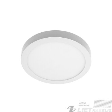 LED šviestuvas  ORIS Plus 7W, 3000K, 560lm, pridedamas apvalus, IP20 GTV
