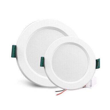 LED šviestuvas 9W 3000K-6500K potinkinis apvalus baltas, Spector Light