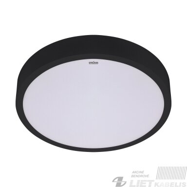 LED šviestuvas ANDRE 12/15/18W CCT 2910lm, juodas, IP20, STRUHM
