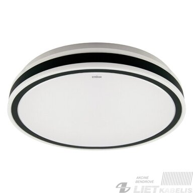 LED šviestuvas AURELIA 24W, 4000K, 1680Lm, IP44 apvalus su juodu žiedu, Struhm LED šviestuvas AURELIA 24W, 4000K, 1680Lm, IP44 apvalus su juodu žiedu, Struhm