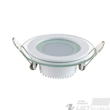 LED šviestuvas CLARA 6W su stiklu, 4200K, 480lm, įleidžiamas, HOROZ ELECTRIC LED šviestuvas CLARA 6W su stiklu, 4200K, 480lm, įleidžiamas, HOROZ ELECTRIC