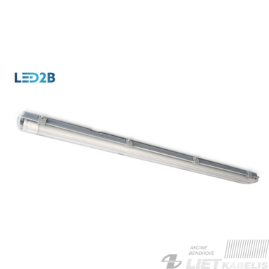 LED Šviestuvas hermes 2x18W, 4000K, T8/G13, 230V, IP65, KOBI LED Šviestuvas hermes 2x18W, 4000K, T8/G13, 230V, IP65, KOBI