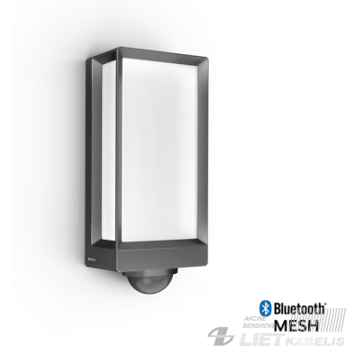 LED šviestuvas L42 SC 13W, 3000K 889lm, su judesio davikliu ir Bluetooth antracitas, IP54, STEINEL