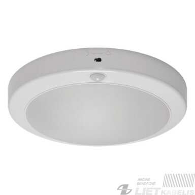 LED šviestuvas LOPEZ 18W, 4000K, 1840lm, su judesio davikliu, IP42, STRUHM
