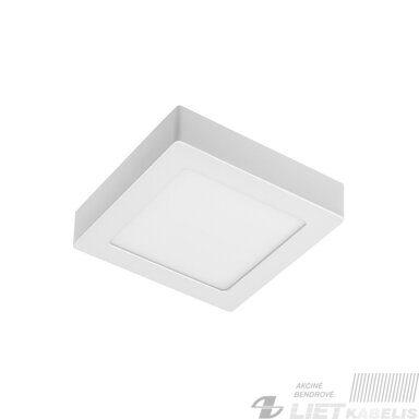 LED šviestuvas Matis 7W, 4000K, 560Lm, pridedamas kvadratinis, IP20, GTV LED šviestuvas Matis 7W, 4000K, 560Lm, pridedamas kvadratinis, IP20, GTV