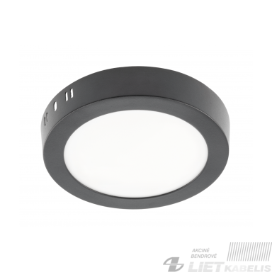 LED šviestuvas ORIS 13W, 4000K,1020lm, juodas, GTV