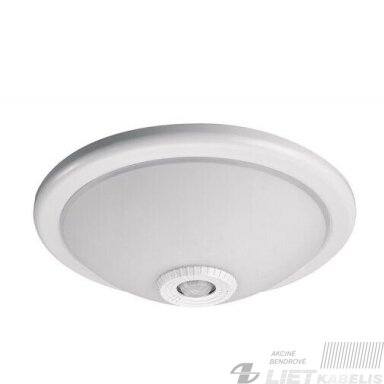 LED šviestuvas PALERMO 12W, 4000K, 1200Lm,su judesio davikliu pridedamas, IP65, Eurolight