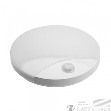 LED šviestuvas su judesio davikliu, 16W, 4000K, IP44, GTV LED šviestuvas su judesio davikliu, 16W, 4000K, IP44, GTV